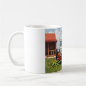 Mug Grande tondeuse à gazon de bloc (Gauche)