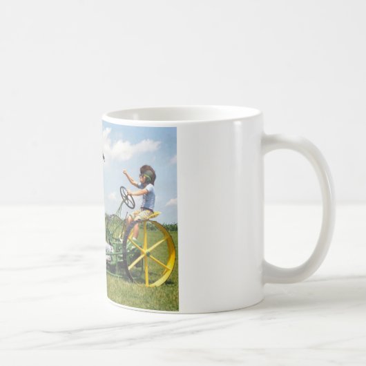 Mug Grande tondeuse à gazon de bloc (Droite)