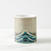 Mug Grande vague au large de Kanagawa & Art japonais / (Centre)