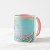 Mug Grande Vague Pastel (Devant droit)