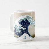 Mug Grande vague reconstituée outre de Kanagawa par (Devant gauche)