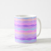 Mug Grandes bandes ondulées colorées (Devant droit)