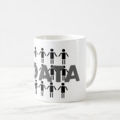 Mug Grandes données avec un grand équipage (Devant droit)