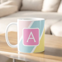 Grandes Féminines Colorées Monogramme Coloré