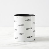 Mug Grandes Lettres Moderne Simple Motif De Nom Cool (Centre)