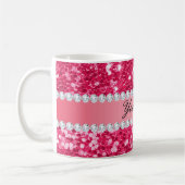 Mug Grandes parties scintillantes de Faux de roses (Gauche)