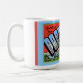 Mug Grandes salutations de lettre de Portsmouth Ohio (Gauche)
