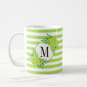Mug Grandes vertes Citrus Citrus Fruit Slices Monogram