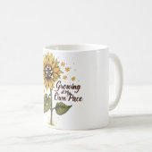 Mug Grandir à mon propre rythme (Devant droit)