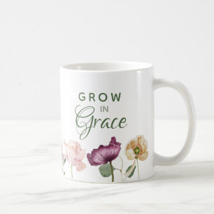 Mug Grandir en aquarelle de grâce Floral