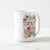 Mug Grandir en Grace Floral Christian (Devant droit)