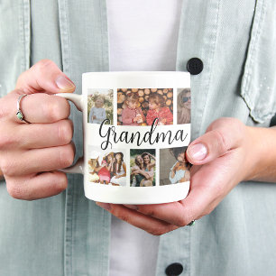 Mug Grandma 12 Photo Collage Café