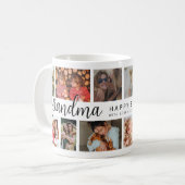 Mug Grandma 12 Photo Collage Café (Devant gauche)
