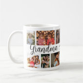 Mug Grandma 12 Photo Collage Café (Gauche)