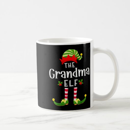 Mug Grandma Christmas Elf Matching Pajama X-mas Party (Droite)