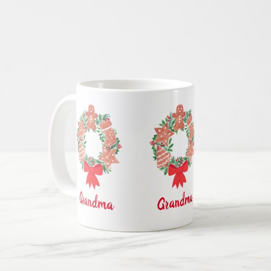 Mug Grandma Christmas Wreath (Devant gauche)