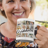 Mug GRANDMA, Collage de photos, Noms et Citation Cadea