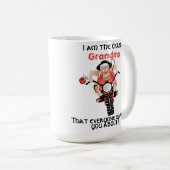 MUG GRANDMA CRAZY (Devant droit)