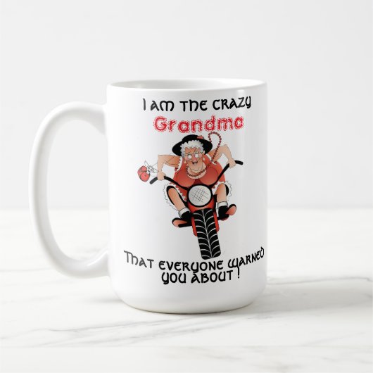 MUG GRANDMA CRAZY (Gauche)