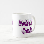 Mug Grandma demi-typographie violet (Devant droit)