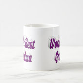 Mug Grandma demi-typographie violet (Centre)