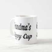 Mug Grandma drôle de citation de café noir moitié text (Devant gauche)