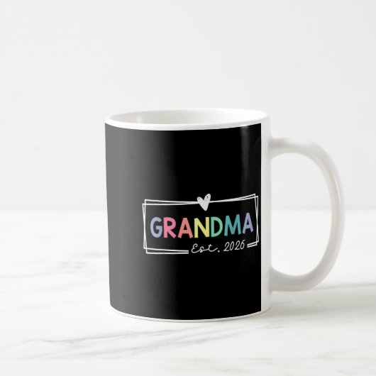 Mug Grandma Est 2026 Promoted To Grandma 2026 For Gran (Droite)