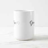 Mug Grandma Est Modern Black Script Custom Date (Centre)