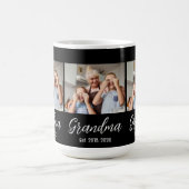 Mug Grandma Est. White script 3 photo (Centre)