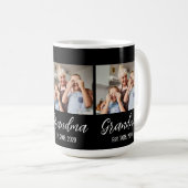 Mug Grandma Est. White script 3 photo (Devant droit)