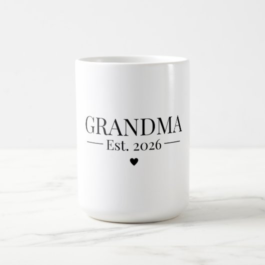 Mug Grandma Established 2026 (Centre)