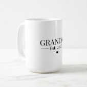 Mug Grandma Established 2026 (Devant gauche)