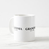Mug Grandma Established New Grandma Gift (Devant gauche)