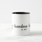 Mug Grandma Established New Grandmother Gift (Centre)