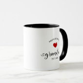 Mug Grandma Established New Grandmother Gift (Devant droit)