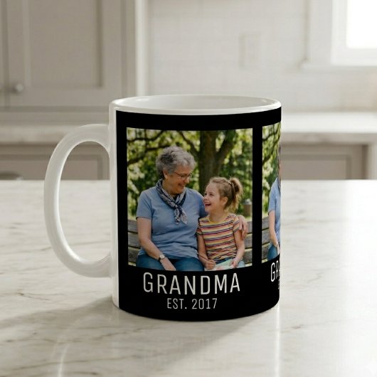 Mug Grandma Established Script Black 3 Photo 