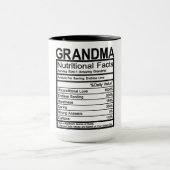Mug Grandma - Faits nutritionnels (Centre)