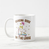 Mug Grandma Goose On The Loose Funny Birthday Matching (Gauche)