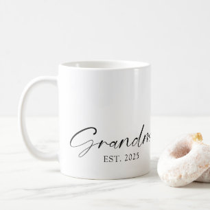 Mug Grandma minimaliste Simple Script Personnalisé