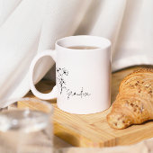 Mug Grandma Musique de Fleur Simple Script