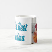 Mug Grandma photo ciel bleu typographie (Centre)