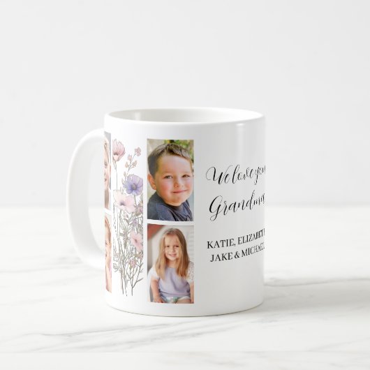 Mug Grandma Photo Collage  (Devant gauche)