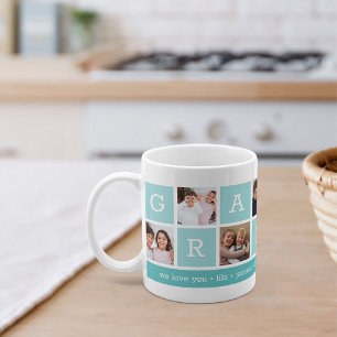 Mug Grandma Photo Collage & Grandchildren Noms