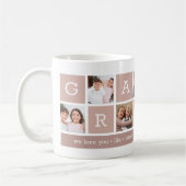 Mug Grandma Photo Collage & Grandchildren Noms (Gauche)