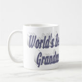 Mug Grandma photo typographie grise (Gauche)