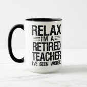 Mug Grandma professionnelle retraitée Funny Cool Café (Gauche)