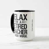 Mug Grandma professionnelle retraitée Funny Cool Café (Devant gauche)