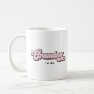 Mug Grandma Purple Lavande Année personnalisée