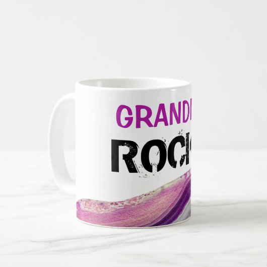 Mug *~* Grandma Rocks Lapidate Agate Stone (Devant gauche)