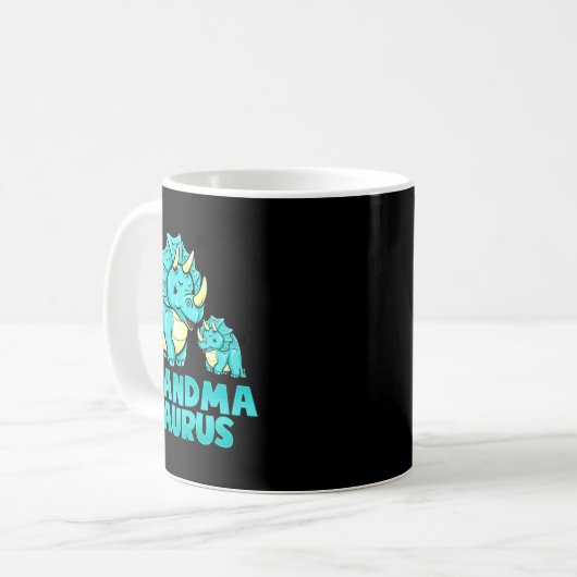 Mug Grandma Saurus Funny Grandmasaurus Dinosaur  (Devant gauche)